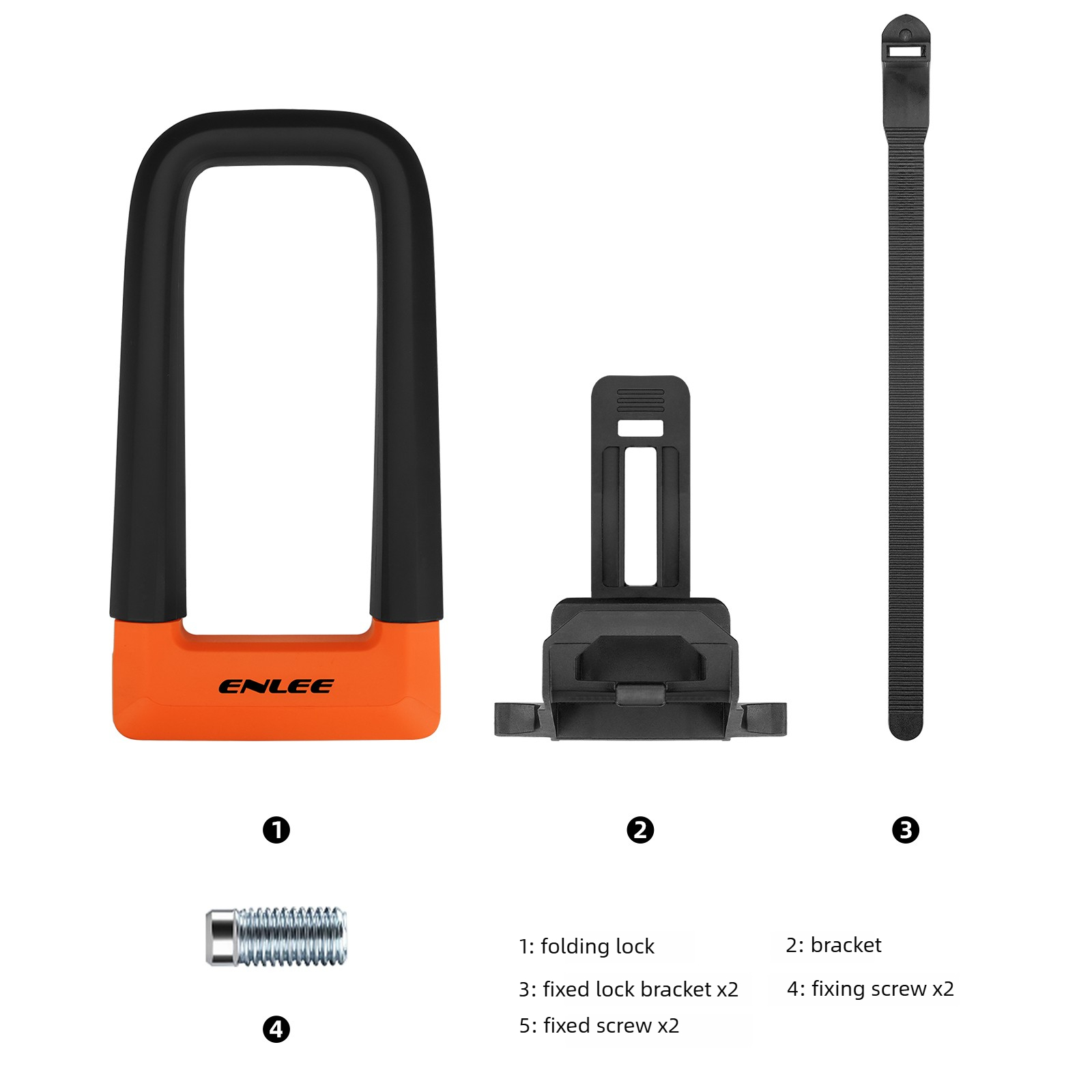 ENLEE Anti Theft U Lock For Bi - U Lock Heavy Duty 评论和价格
