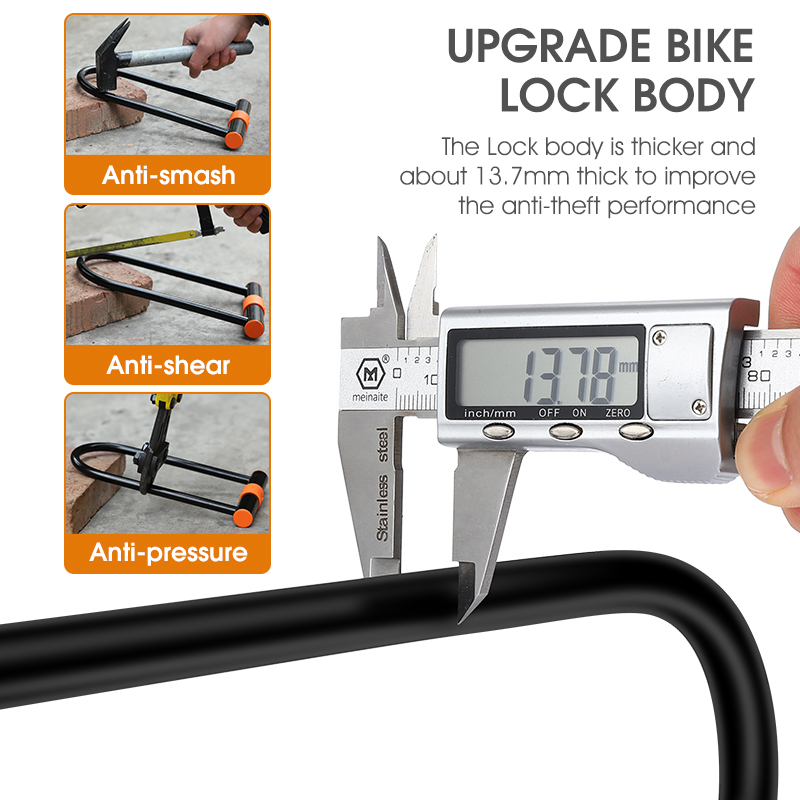 WEST BIKING Carbon Steel Bike  - U Lock Heavy Duty 评论和价格