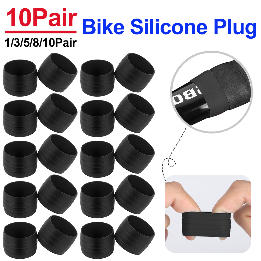 1-10Pair Silicone Anti-skip Bi - Bell Handlebar Ring 评论和价格