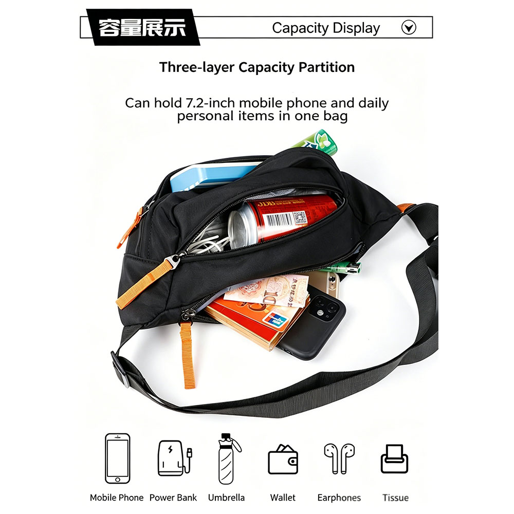 Street Riding Unisex Waist Bag - Waterproof Cycling Commute 评论和价格