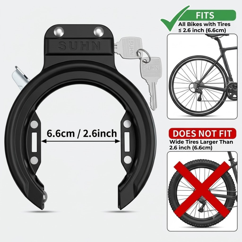 Outdoor Bicycle Horseshoe Lock - U Lock Heavy Duty 评论和价格