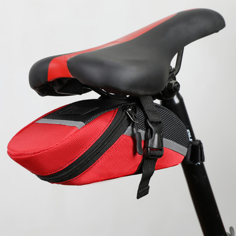 Red Waterproof Bike Saddle Tai - Saddle Bag Under Seat 评论和价格