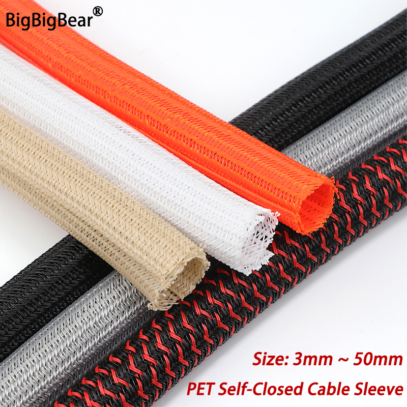 3/5/10m PET Cable Sleeve Self- - Cable Lock Flexible 评论和价格